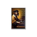 Picture of Old Vinyl Sounds Better Typography Poster _GroupedProduct_Rectangle_Portrait_Canvas_Framed_