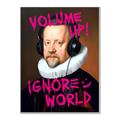 Picture of Volume Up Typography Poster _GroupedProduct_Rectangle_Portrait_Canvas_Framed_