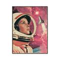 Picture of Astronaut in Space _GroupedProduct_Rectangle_Portrait_Canvas_Framed_