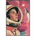 Picture of Astronaut in Space _GroupedProduct_Rectangle_Portrait_Canvas_Framed_