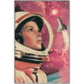 Picture of Astronaut in Space _GroupedProduct_Rectangle_Portrait_Canvas_Framed_