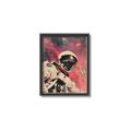 Picture of Astronaut in  Space _GroupedProduct_Rectangle_Portrait_Canvas_Framed_