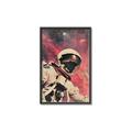 Picture of Astronaut in  Space _GroupedProduct_Rectangle_Portrait_Canvas_Framed_