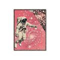 Picture of Astronaut in  Space _GroupedProduct_Rectangle_Portrait_Canvas_Framed_