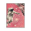 Picture of Astronaut in  Space _GroupedProduct_Rectangle_Portrait_Canvas_Framed_