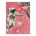 Picture of Astronaut in  Space _GroupedProduct_Rectangle_Portrait_Canvas_Framed_