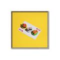 Picture of Sushi Selection on a Playing Card _GroupedProduct_Square_Canvas_Framed_