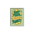 Picture of Easy Peasy Lemon Squeezy Typography Poster _GroupedProduct_Rectangle_Portrait_Canvas_Framed_