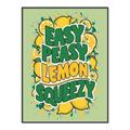 Picture of Easy Peasy Lemon Squeezy Typography Poster _GroupedProduct_Rectangle_Portrait_Canvas_Framed_