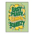 Picture of Easy Peasy Lemon Squeezy Typography Poster _GroupedProduct_Rectangle_Portrait_Canvas_Framed_