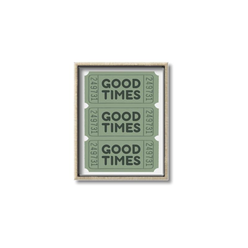 Picture of Good Times Poster _GroupedProduct_Rectangle_Portrait_Canvas_Framed_
