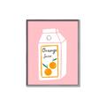 Picture of Orange Juice Poster _GroupedProduct_Rectangle_Portrait_Canvas_Framed_