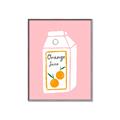 Picture of Orange Juice Poster _GroupedProduct_Rectangle_Portrait_Canvas_Framed_
