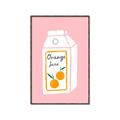 Picture of Orange Juice Poster _GroupedProduct_Rectangle_Portrait_Canvas_Framed_