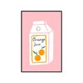 Picture of Orange Juice Poster _GroupedProduct_Rectangle_Portrait_Canvas_Framed_