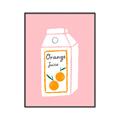 Picture of Orange Juice Poster _GroupedProduct_Rectangle_Portrait_Canvas_Framed_
