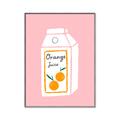 Picture of Orange Juice Poster _GroupedProduct_Rectangle_Portrait_Canvas_Framed_