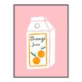 Picture of Orange Juice Poster _GroupedProduct_Rectangle_Portrait_Canvas_Framed_