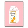 Picture of Orange Juice Poster _GroupedProduct_Rectangle_Portrait_Canvas_Framed_