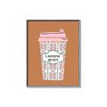 Picture of Caffeeine Queen Poster _GroupedProduct_Rectangle_Portrait_Canvas_Framed_