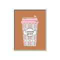 Picture of Caffeeine Queen Poster _GroupedProduct_Rectangle_Portrait_Canvas_Framed_