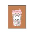 Picture of Caffeeine Queen Poster _GroupedProduct_Rectangle_Portrait_Canvas_Framed_