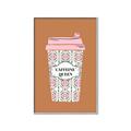 Picture of Caffeeine Queen Poster _GroupedProduct_Rectangle_Portrait_Canvas_Framed_