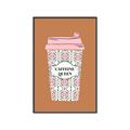 Picture of Caffeeine Queen Poster _GroupedProduct_Rectangle_Portrait_Canvas_Framed_
