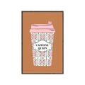 Picture of Caffeeine Queen Poster _GroupedProduct_Rectangle_Portrait_Canvas_Framed_