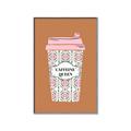 Picture of Caffeeine Queen Poster _GroupedProduct_Rectangle_Portrait_Canvas_Framed_