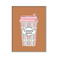 Picture of Caffeeine Queen Poster _GroupedProduct_Rectangle_Portrait_Canvas_Framed_