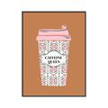 Picture of Caffeeine Queen Poster _GroupedProduct_Rectangle_Portrait_Canvas_Framed_