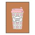 Picture of Caffeeine Queen Poster _GroupedProduct_Rectangle_Portrait_Canvas_Framed_