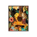 Picture of Music Guitar Collage  _GroupedProduct_Rectangle_Portrait_Canvas_Framed_