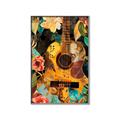 Picture of Music Guitar Collage  _GroupedProduct_Rectangle_Portrait_Canvas_Framed_