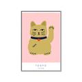 Picture of Maneki Neko – Lucky Cat _GroupedProduct_Rectangle_Portrait_Canvas_Framed_