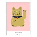 Picture of Maneki Neko – Lucky Cat _GroupedProduct_Rectangle_Portrait_Canvas_Framed_