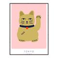 Picture of Maneki Neko – Lucky Cat _GroupedProduct_Rectangle_Portrait_Canvas_Framed_