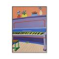 Picture of Retro Style Piano _GroupedProduct_Rectangle_Portrait_Canvas_Framed_