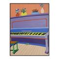 Picture of Retro Style Piano _GroupedProduct_Rectangle_Portrait_Canvas_Framed_