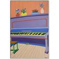 Picture of Retro Style Piano _GroupedProduct_Rectangle_Portrait_Canvas_Framed_