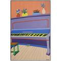 Picture of Retro Style Piano _GroupedProduct_Rectangle_Portrait_Canvas_Framed_