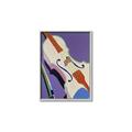 Picture of Retro Style Violin _GroupedProduct_Rectangle_Portrait_Canvas_Framed_