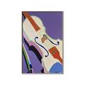 Picture of Retro Style Violin _GroupedProduct_Rectangle_Portrait_Canvas_Framed_