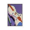 Picture of Retro Style Violin _GroupedProduct_Rectangle_Portrait_Canvas_Framed_