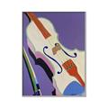 Picture of Retro Style Violin _GroupedProduct_Rectangle_Portrait_Canvas_Framed_
