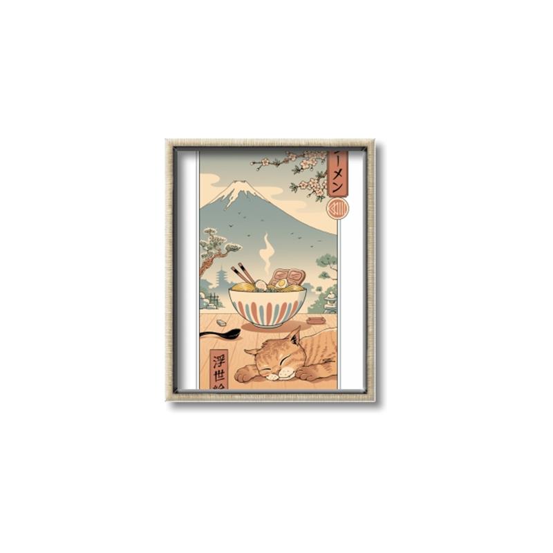 Picture of Catana Ramen Poster _GroupedProduct_Rectangle_Portrait_Canvas_Framed_