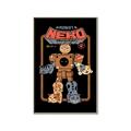 Picture of Robo Neko Cat Poster _GroupedProduct_Rectangle_Portrait_Canvas_Framed_