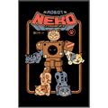 Picture of Robo Neko Cat Poster _GroupedProduct_Rectangle_Portrait_Canvas_Framed_