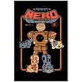 Picture of Robo Neko Cat Poster _GroupedProduct_Rectangle_Portrait_Canvas_Framed_